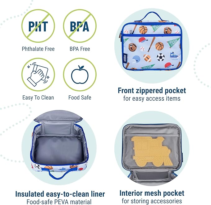 Wildkin Kids Insulated Lunch Box – Durable and Reusable - Image 4