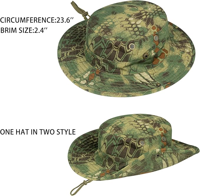 Sun Hats for Men Women Boonie Hat Foldable Fishing Hat UPF 50+ Bucket Hat for - Image 2