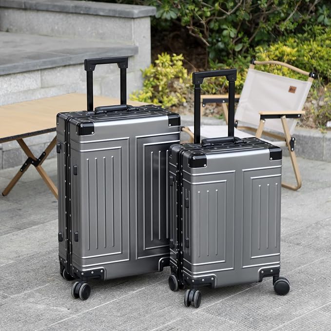 All Aluminum Carry On Luggage，Cut from Whole Aluminum Sheet，22x14x9 Airline - Image 2