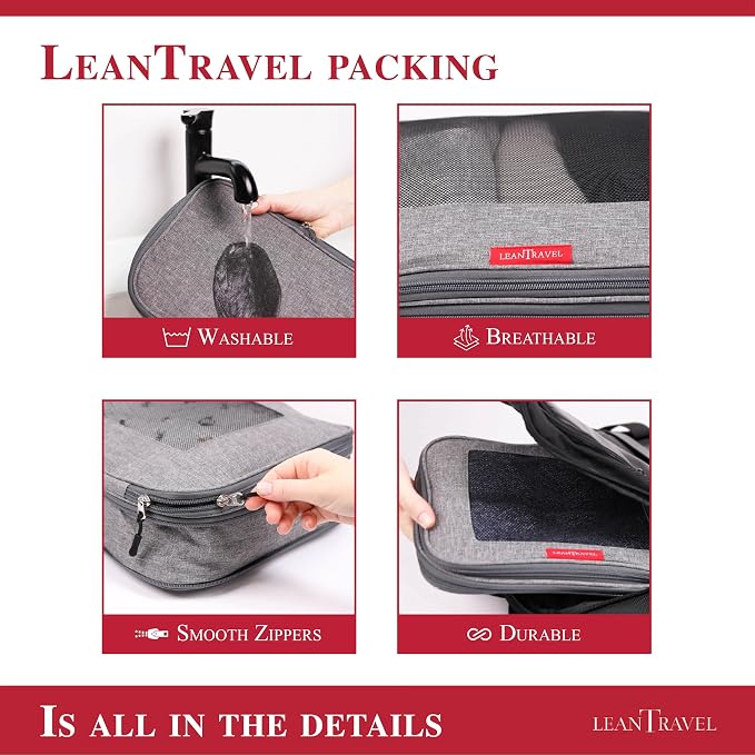 Compression Packing Cubes for Travel Organizers - Image 9