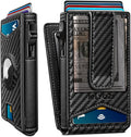 Airtag Wallet for Men, with Money Clip Gift Boxed, Slim Front Pocket Wallet by Miyozi