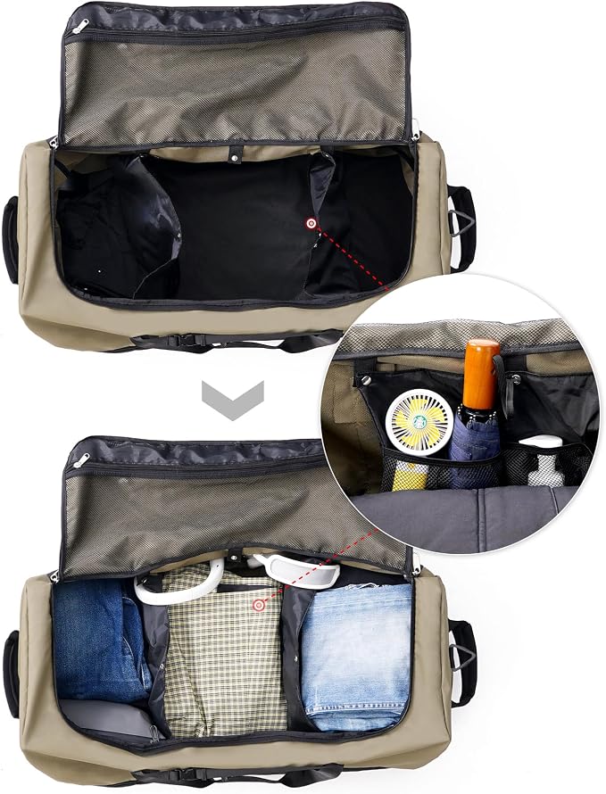 CONTAIL 32”110L Expandable 140L Rolling Duffle Bag - Image 6