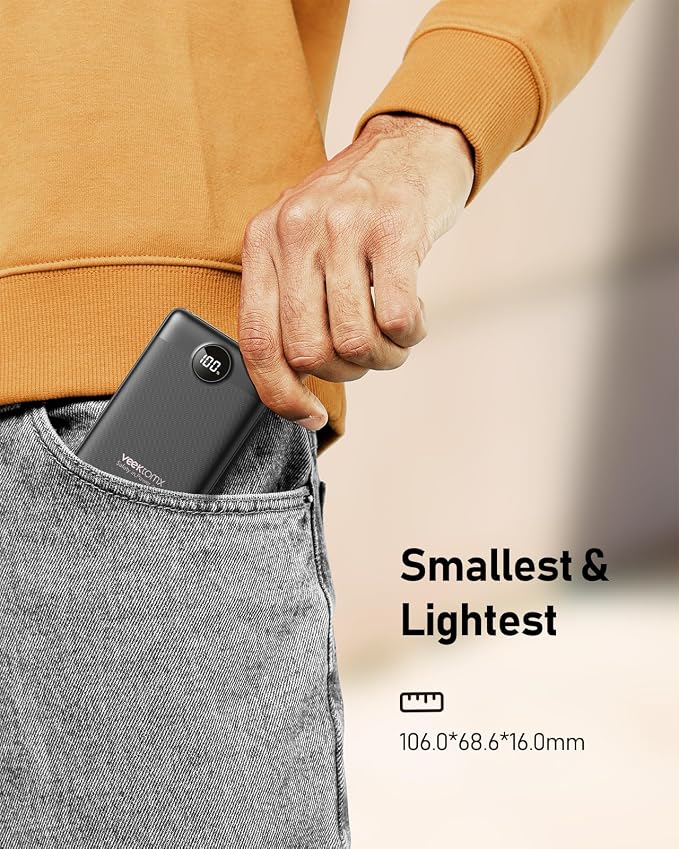 VEEKTOMX Small Portable Charger, Mini Power Bank 10000mAh, PD 22.5W Fast - Image 5