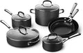 Calphalon 10-Piece Non-Stick Kitchen Cookware Set Black Pots & Pans by Calphalon
