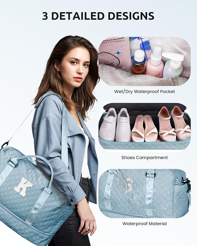 Personalized Gifts-Initial Overnight Bag - Image 7