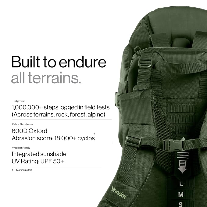 Vandra™ Forest - Scandinavian Hiking Baby Carrier Backpack - Gravity Lock™ - Image 6