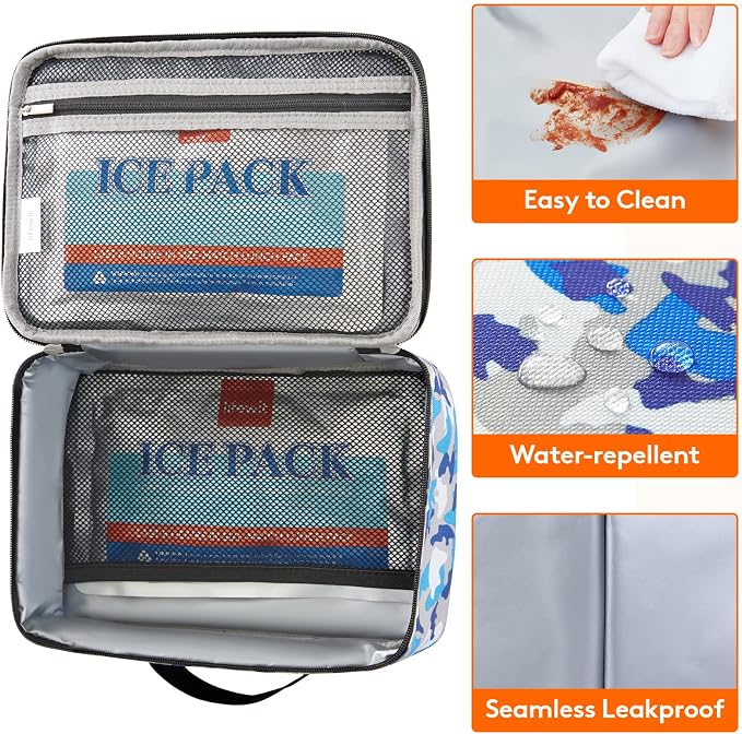 Lifewit Freezable Lunch Box, Insulated Reusable Lunch Bag - Image 4