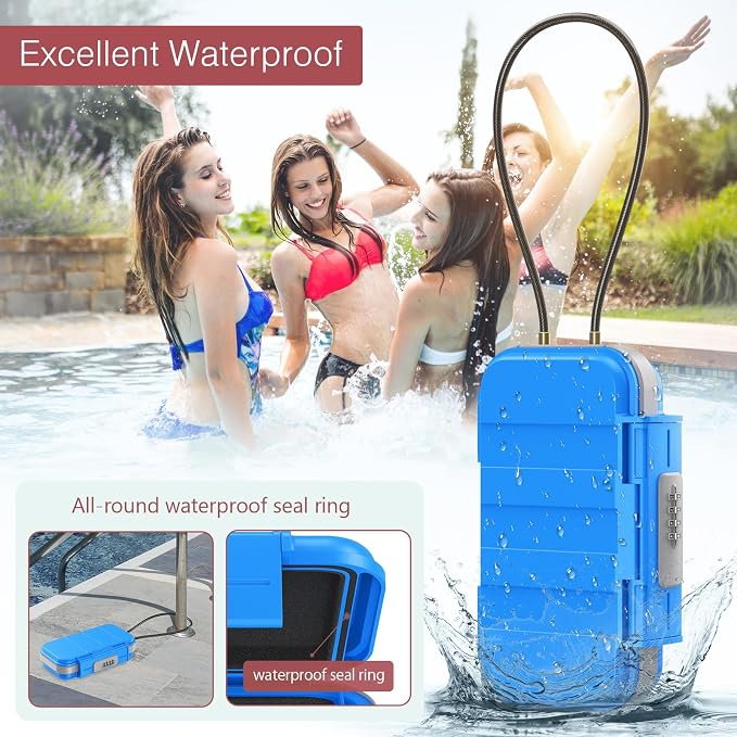 LOFICOPER Portable Safe Box, Portable Security Case, Waterproof Combination - Image 3