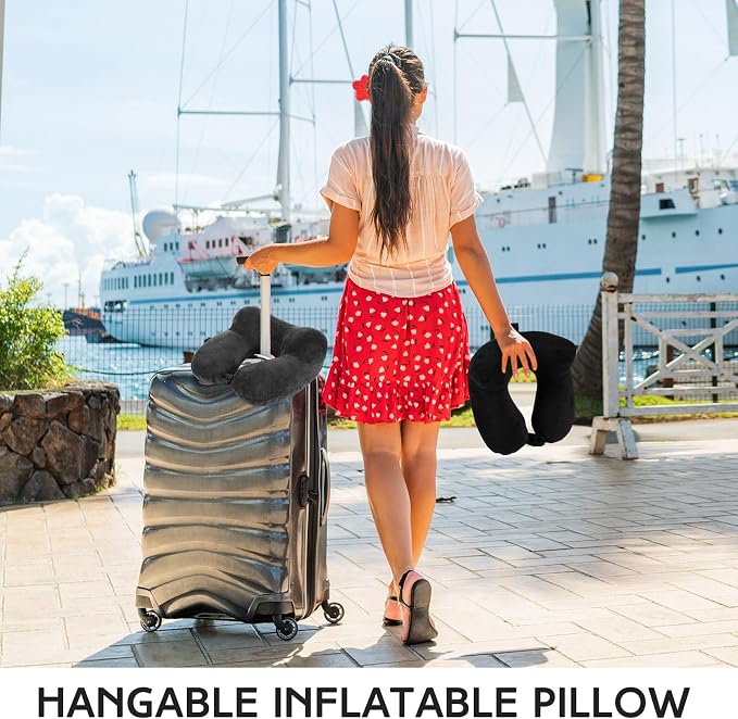 Sintuff 2 Pack Inflatable Travel Pillow - Image 6