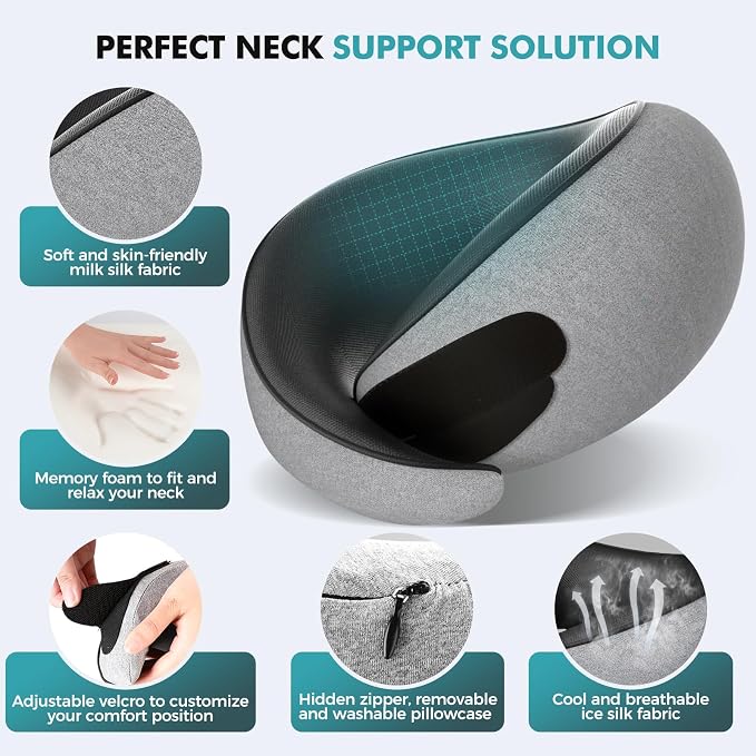 Travel Neck Pillows for Airplanes - Image 4