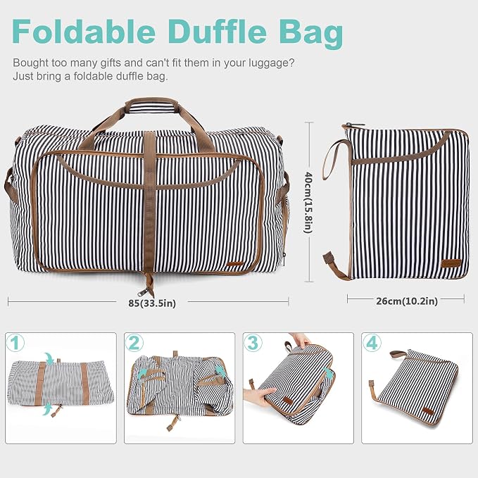 120L Duffle Bag for Travel, Large Foldable Waterproof Travel Duffel Bags - Image 2