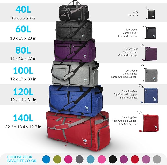 Bago Large Foldable Duffel Bags - Image 3