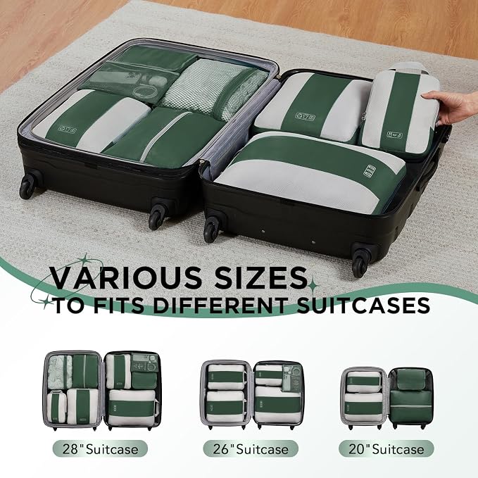 8 Set Compression Packing Cubes - Image 7