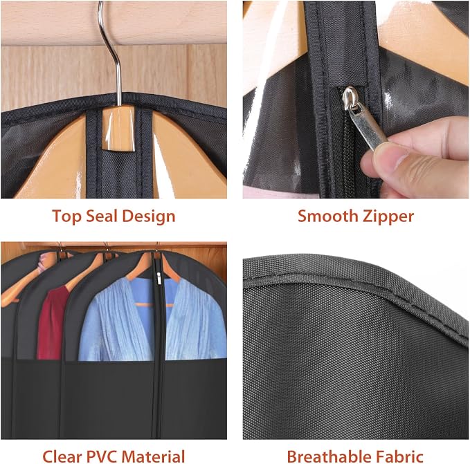 Univivi Garment Bag Suit Bag for Hanging Clothes - Image 3