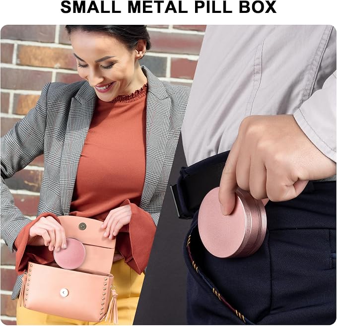 Metal Pill Box 3 Compartment - Image 6