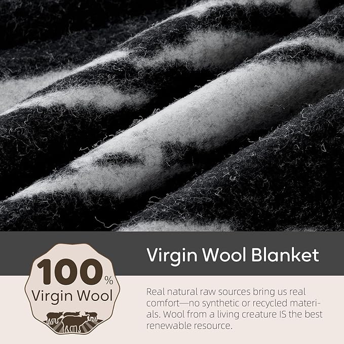 100% Wool Blanket, Military Wool Blanket, Sporting Events, Survival Kits - Image 3