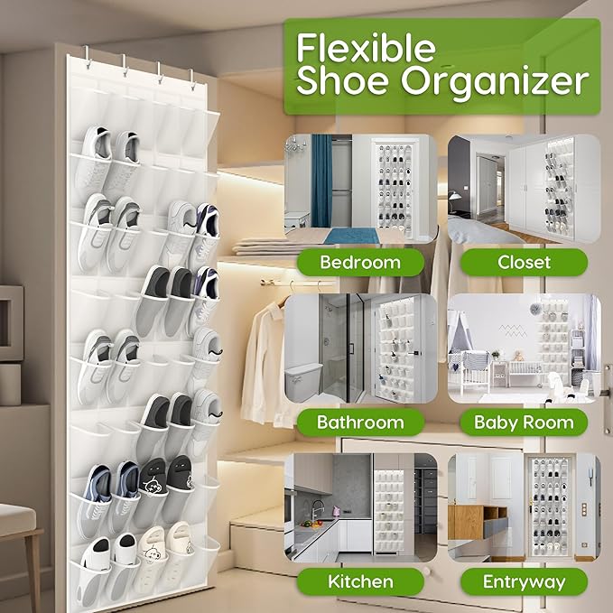 Unjumbly Over the Door Shoe Organizer - Image 3