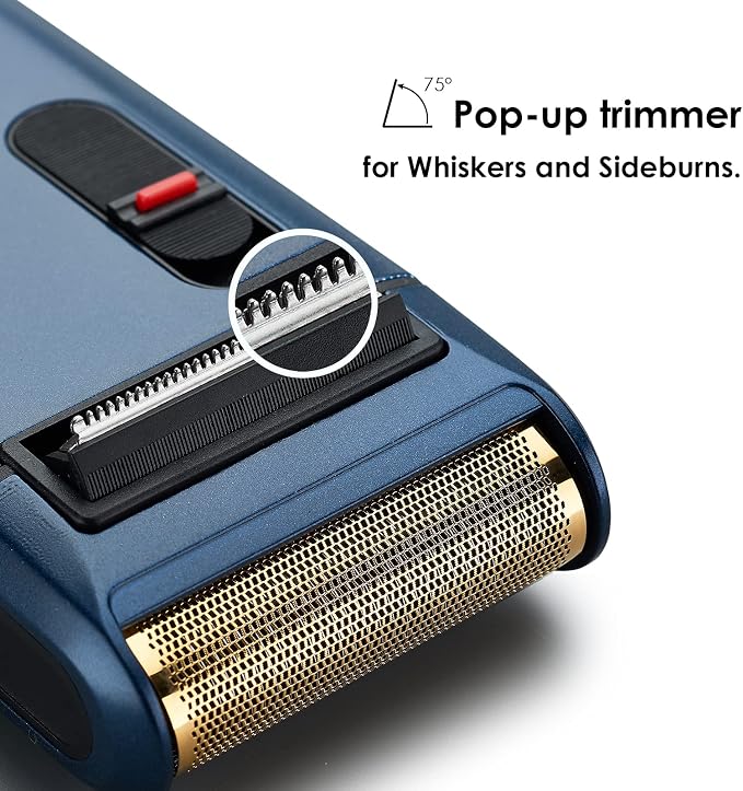 Retro Electric Razor for Men, Rechargeable Mens Gold Foil Shavers, Travel - Image 4
