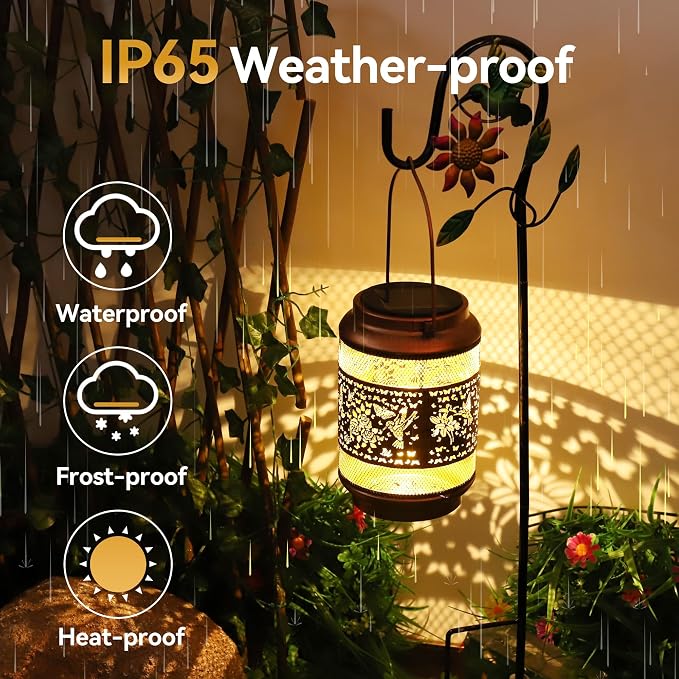 Hummingbird Solar Lanterns Outdoor Waterproof - Image 4