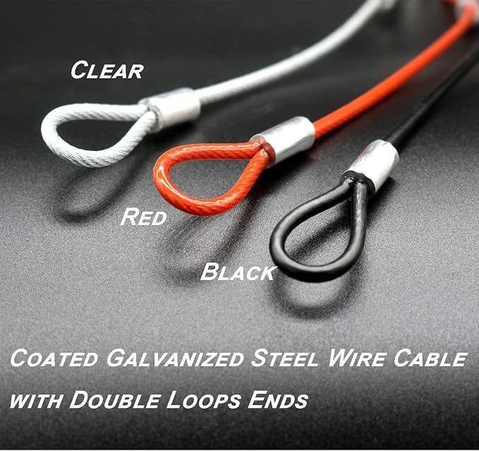 15 pcs 7.9 inch 3mm Thickness Stainless Steel Wire Cable - Image 5