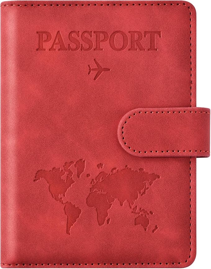 Eoehro Passport Holder for Travel Essentials, Passport Wallet Cover Case for by welcometoEoehro