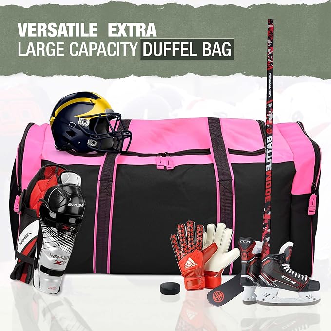 Jetstream Heavy Duty Multi Pocket Durable Sports Gym Equipment Travel Duffel Bag - Image 3