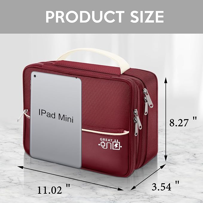 Electronic Organizer Travel Case, Travel Cord Organizer Case Portable - Image 2