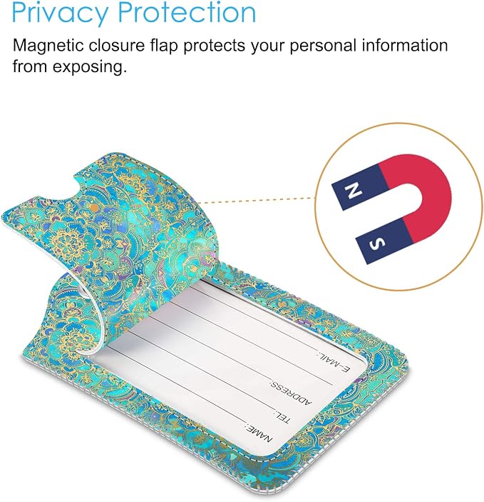 Fintie Luggage Tags, Privacy Cover ID Label - Image 2