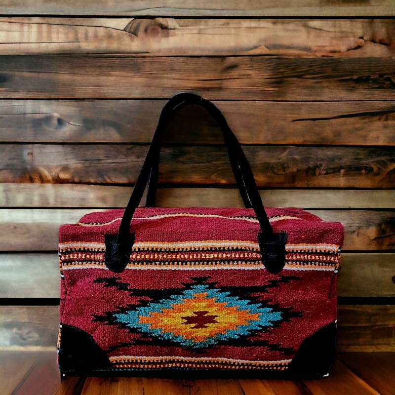Southwestern Large Weekender Travel Bag Western Duffle Bag Boho Travel Bag - Image 2