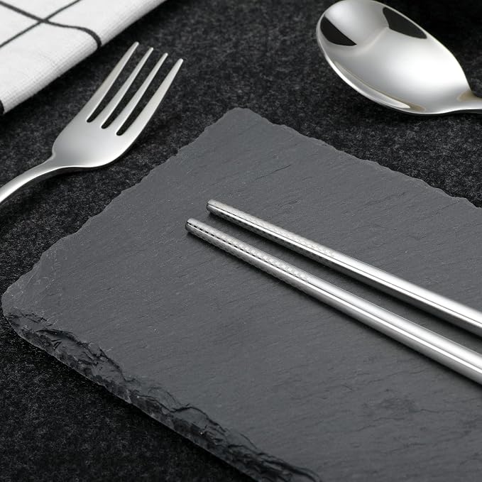 Travel cutlery set, 18/8 stainless steel cutlery, Reusable utensils set - Image 5