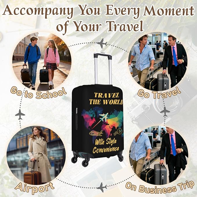 Luggage Cover, Travel Suitcase Covers, Elastic Suitcase Protective Cover - Image 5