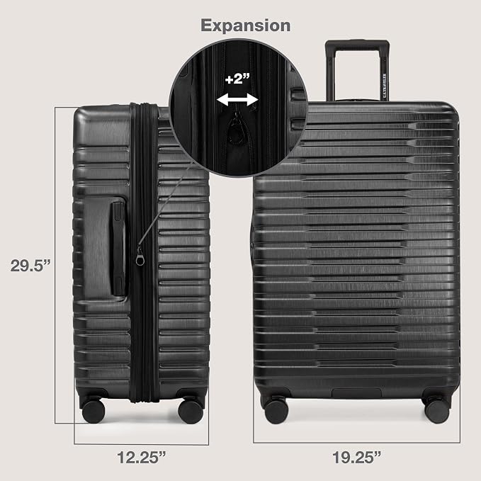 U.S. Traveler Boren Polycarbonate Hardside Rugged Travel Suitcase Luggage - Image 6