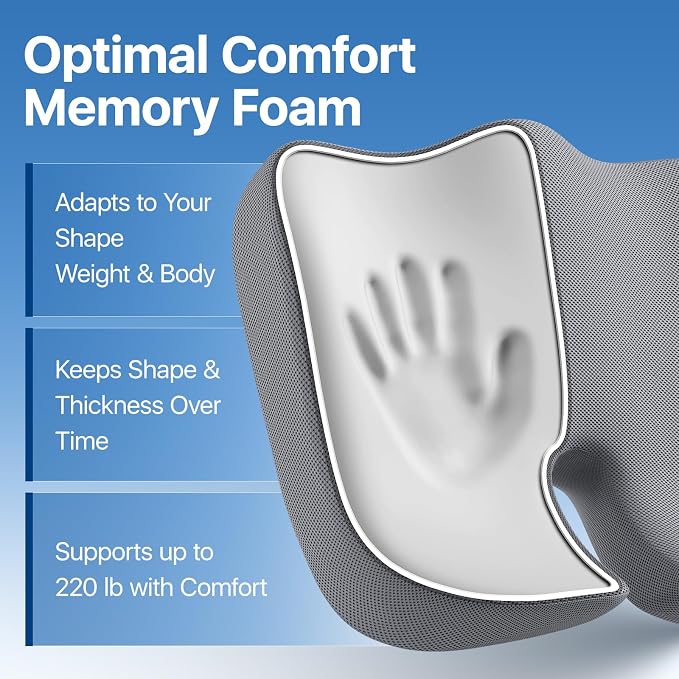 Seat Cushion, Extra Large Memory Foam Cushion - Image 2