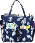 LEDAOU Large Beach Tote Bag Women Waterproof Sandproof Zipper Beach Tote Bag by LEDAOU