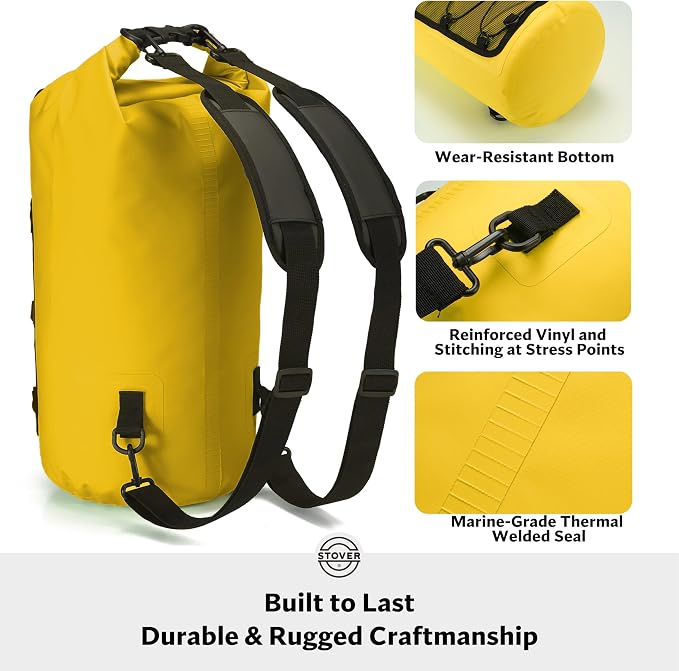 STOVER 5/10/25/30/40/55L Waterproof Backpack- Floating Dry Bag - Image 4