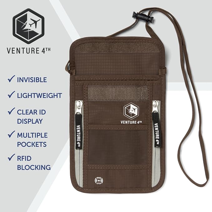 VENTURE 4TH Passport Holder Neck Wallet - Image 7