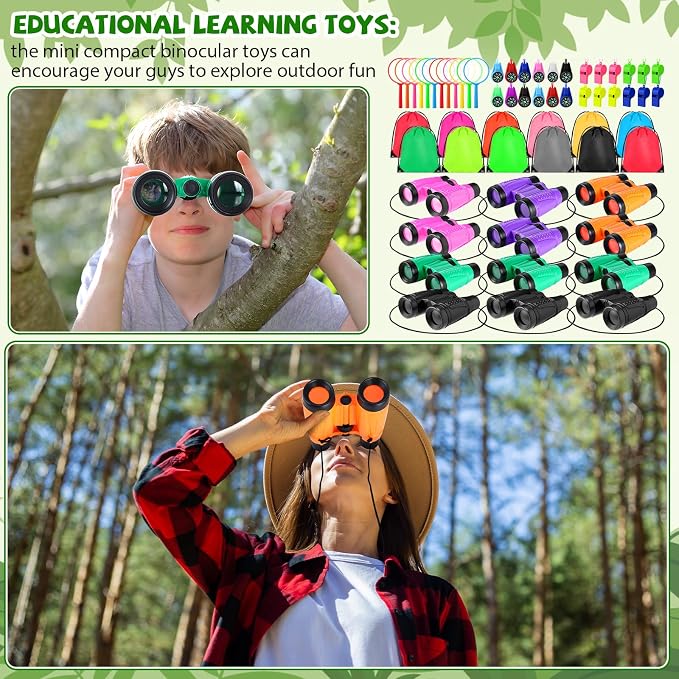 12 Set Binocular Compass Magnifying Glass Set Christmas Birthday Gift Small - Image 6