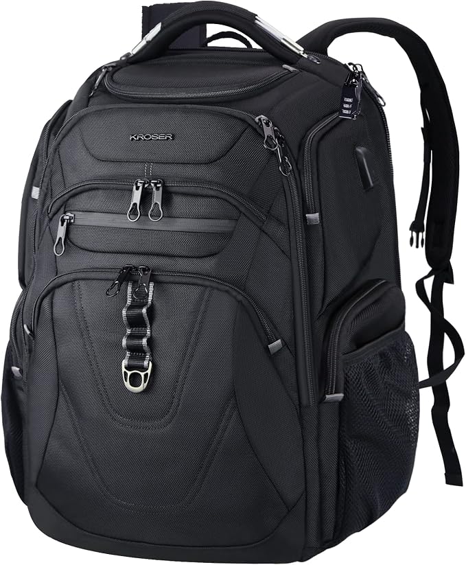 KROSER TSA Friendly Travel Laptop Backpack 18.4 inch XXXL Gaming Backpack by KROSER