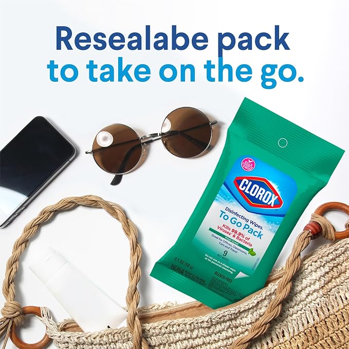Clorox Disinfecting On The Go Travel Wipes, Fresh Scent - Image 2