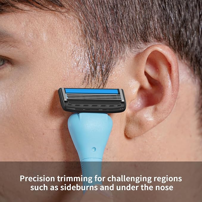 DORCO with Earth Razor with Pace 4 Pro Cartridges • Handle Made from Post - Image 4