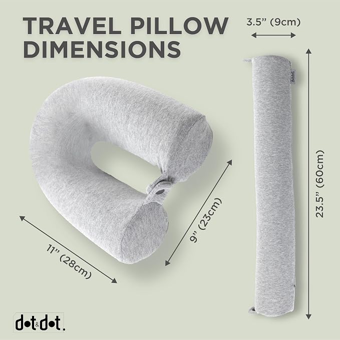 Dot&Dot Twist Memory Foam Kids Travel Pillow - Image 5