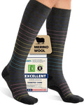 Merino Wool Compression Socks for Women Men, 15-20 mmHg Knee High Socks for by Unknown