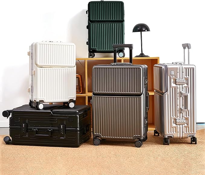 Zipperless Luggage, Polycarbonate Aluminum Hardshell, Expandable Carry-On - Image 8