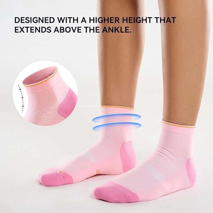 CS CELERSPORT 2/5 Pairs Ankle Compression Socks - Image 4