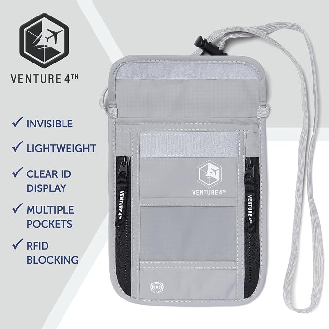 VENTURE 4TH Passport Holder Neck Wallet - Image 7