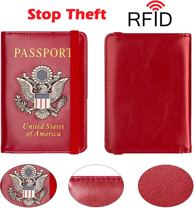 Passport Holder for Travel Passport Cover for Men Passport Wallet Case - Image 5