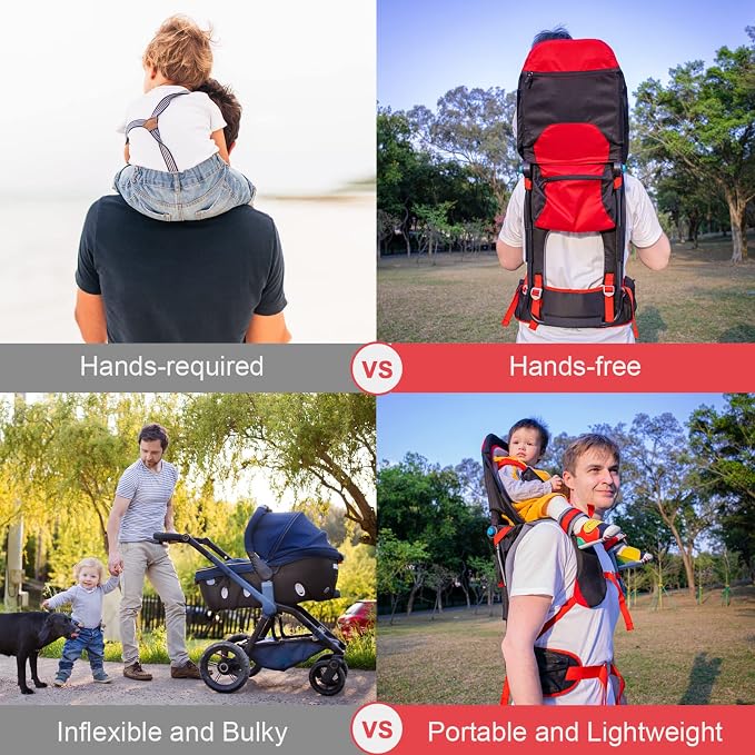 Baby Shoulder Carrier Baby Hiking Backpack Carrier - Image 5