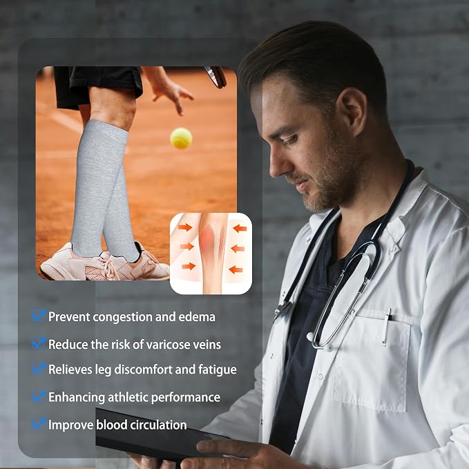 LEVSOX Thick Cotton Compression Socks - Image 6