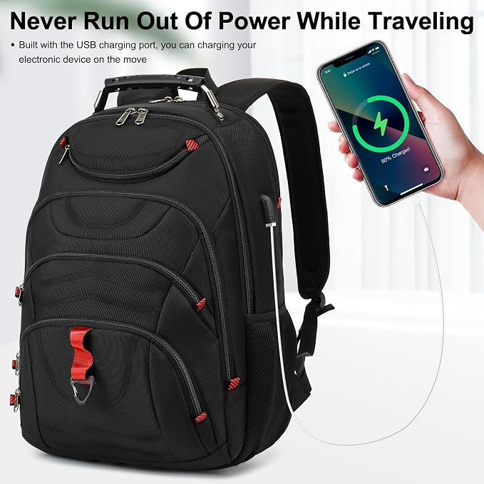 Boavan Laptop Backpack for men, 17.3 inch Laptop Bag - Image 7