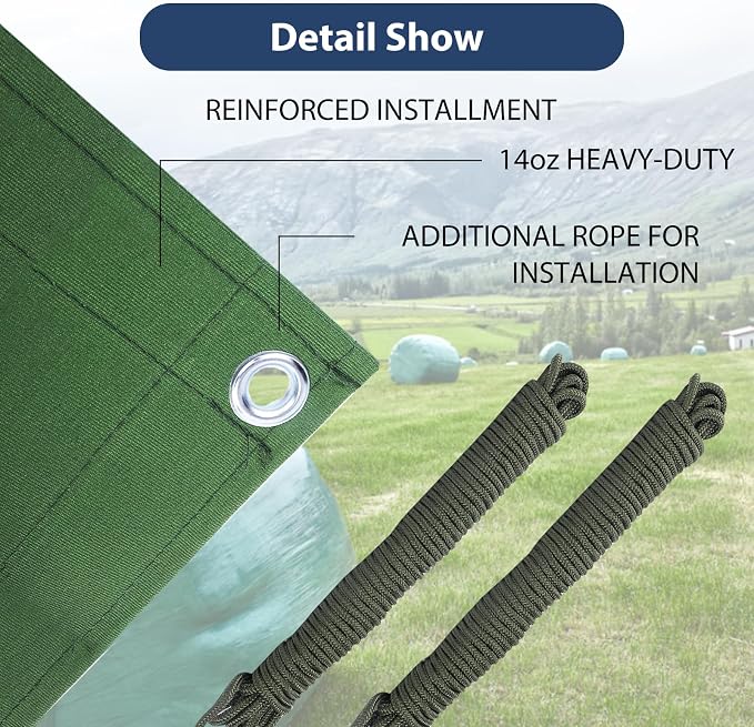 12’x16’ Canvas Tarps Heavy Duty Waterproof Tarpaulins - Image 5